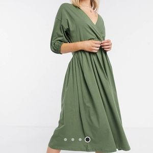 Green smock dress